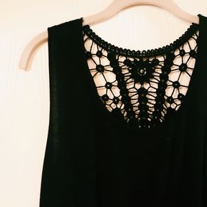 Lane Bryant Dress with Crocheted Back